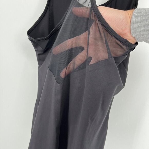 Athleta Womens Mesh Chi Tank Top Size XS Black Athletic Basic Workout Gym Wear - Picture 5 of 14